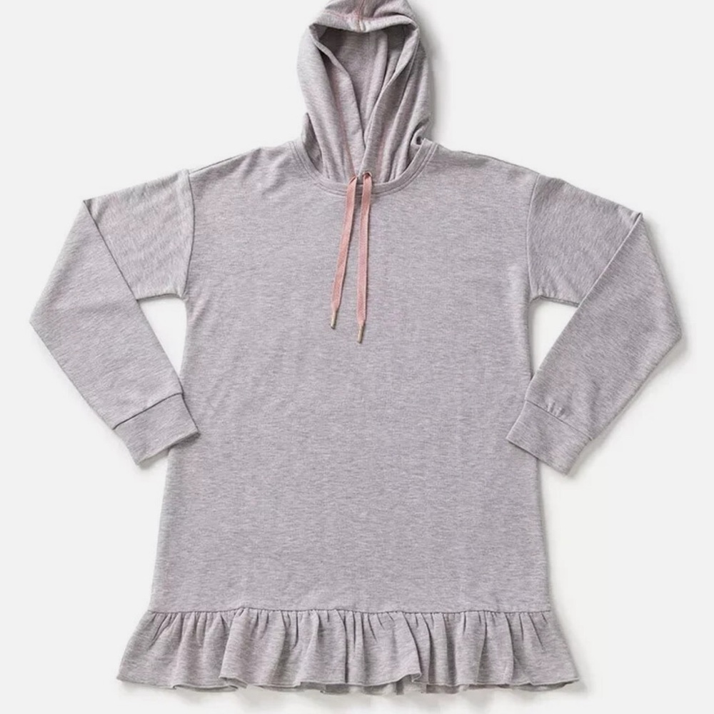 Matilda Jane Gray Tunic with Pink Accents